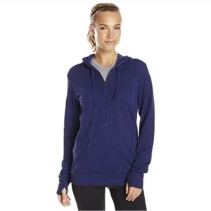 Lucy sexy sweat navy blue half zip pullover sweatshirt
